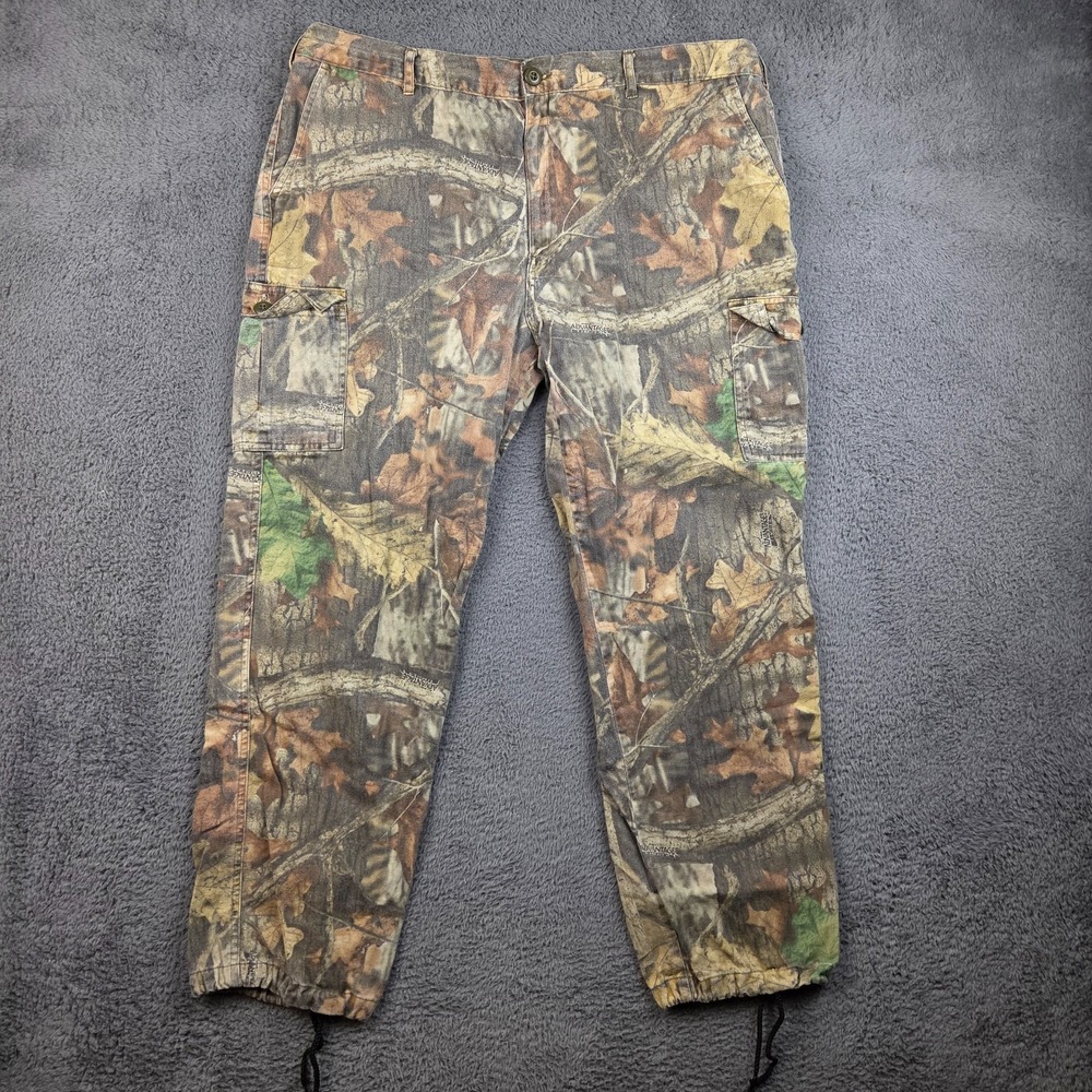 Realtree Pants Men's Extra Large Advantage Timber Camo Cargo Hunting Green Brown